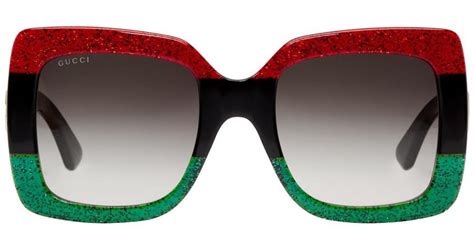 womens red gucci sunglasses|Gucci sunglasses red and green.